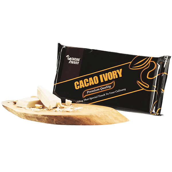 Cacao Ivory Compound White Chocolate Block 1Kg